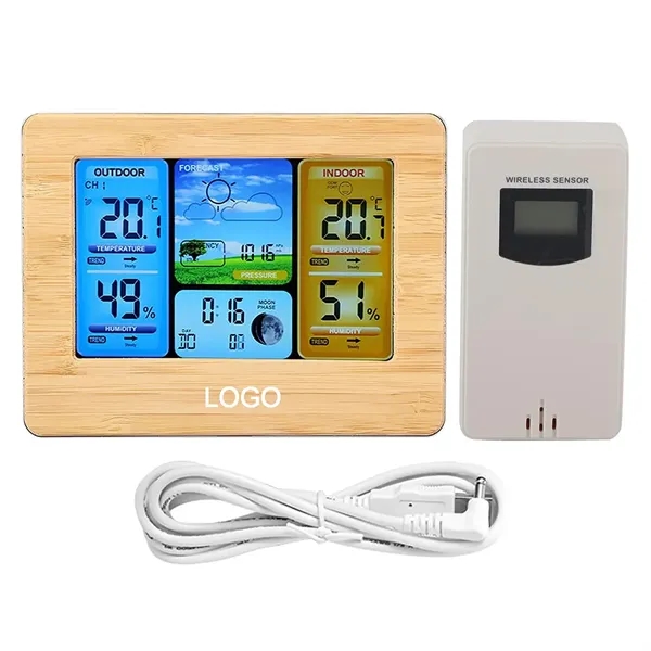 Weather Station Wireless Indoor Outdoor Thermometer - Weather Station Wireless Indoor Outdoor Thermometer - Image 0 of 4