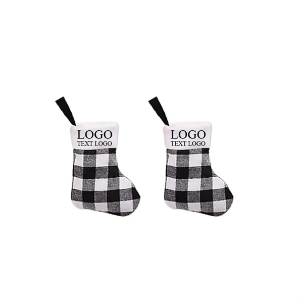 Plaid Christmas Stocking Ornament (Small) - Plaid Christmas Stocking Ornament (Small) - Image 6 of 6