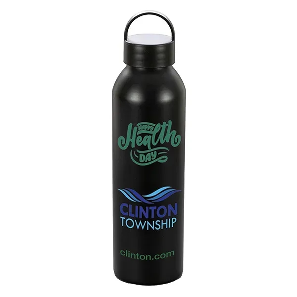 22 OZ Recycled RPET Aluminum Bottle With Carry Lid - 22 OZ Recycled RPET Aluminum Bottle With Carry Lid - Image 1 of 20