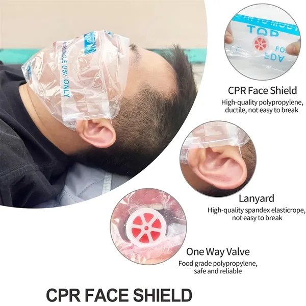 CPR Face Keychain Shields Pocket Mask for First Aid - CPR Face Keychain Shields Pocket Mask for First Aid - Image 3 of 4