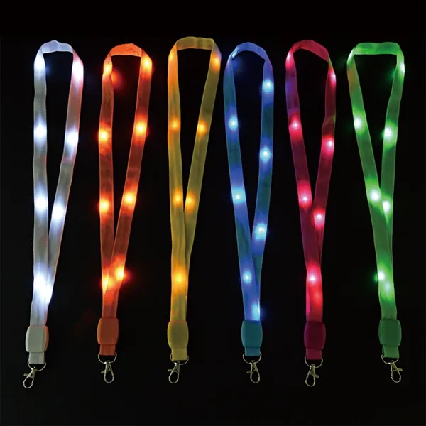 LED Light Up Lanyard Keychain - LED Light Up Lanyard Keychain - Image 1 of 6