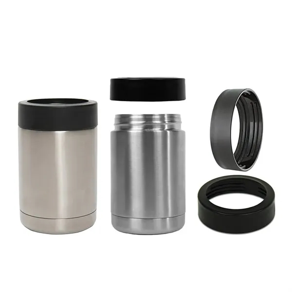 12 oz Stainless Steel Double Wall Insulated Can Cooler - 12 oz Stainless Steel Double Wall Insulated Can Cooler - Image 1 of 3