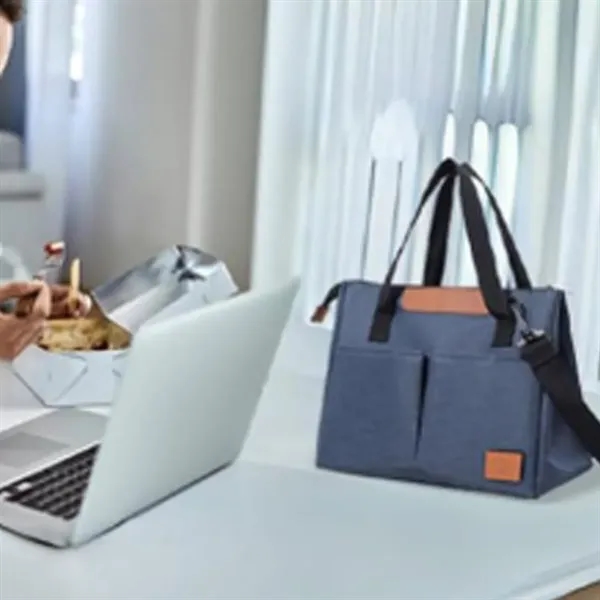 Large Cooler Insulated Lunch Tote with Waterproof Lining - Large Cooler Insulated Lunch Tote with Waterproof Lining - Image 4 of 4