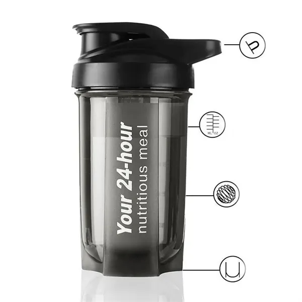18oz Pro-Grade Tritan Fitness Shaker Bottle with Vortex Ball - 18oz Pro-Grade Tritan Fitness Shaker Bottle with Vortex Ball - Image 1 of 3