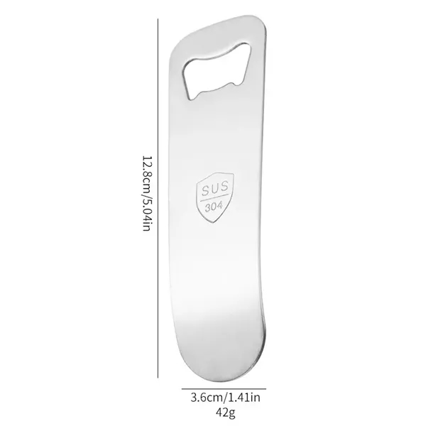 Stainless Steel Beer Bottle Opener - Stainless Steel Beer Bottle Opener - Image 1 of 5