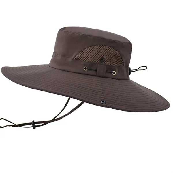 Wide Brim Fisherman Sun Hat - Wide Brim Fisherman Sun Hat - Image 3 of 4