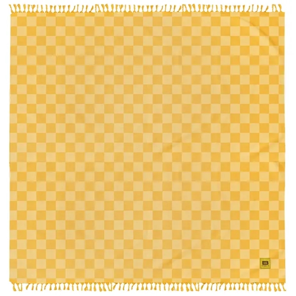Big Beachy ™ Blanket  - Golden Checkered - Big Beachy ™ Blanket  - Golden Checkered - Image 1 of 1