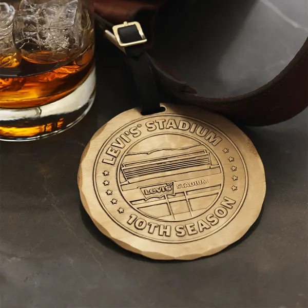 Wexford Round Metal Luggage Tag - Wexford Round Metal Luggage Tag - Image 1 of 6