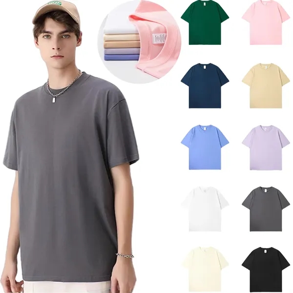Summer Cotton Crewneck Short-Sleeve T-Shirts - Summer Cotton Crewneck Short-Sleeve T-Shirts - Image 1 of 10
