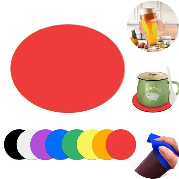 Silicone Round Jar Opener Coaster - Silicone Round Jar Opener Coaster - Image 1 of 1