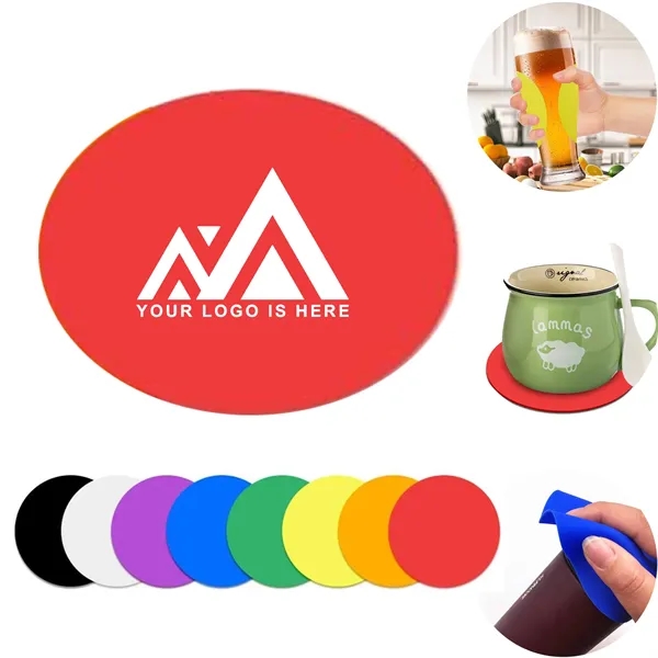 Silicone Round Jar Opener Coaster - Silicone Round Jar Opener Coaster - Image 0 of 1