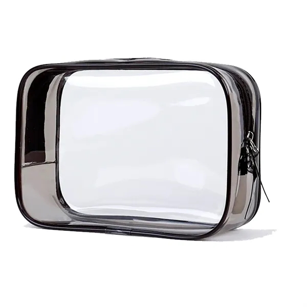 Clear Travel Toiletry Bag wih Zippers - Clear Travel Toiletry Bag wih Zippers - Image 2 of 7