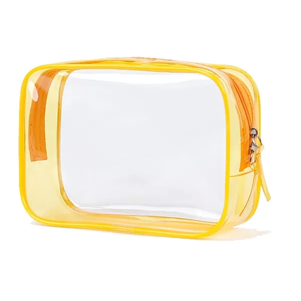 Clear Travel Toiletry Bag wih Zippers - Clear Travel Toiletry Bag wih Zippers - Image 5 of 7