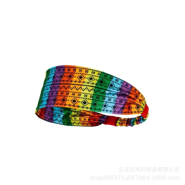 Rainbow Sports Headband - Rainbow Sports Headband - Image 3 of 7