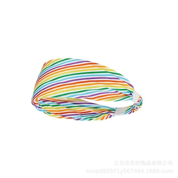 Rainbow Sports Headband - Rainbow Sports Headband - Image 4 of 7