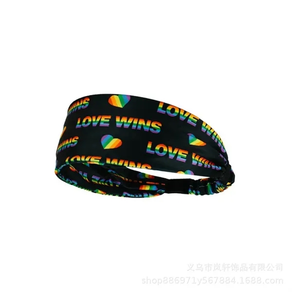 Rainbow Sports Headband - Rainbow Sports Headband - Image 5 of 7