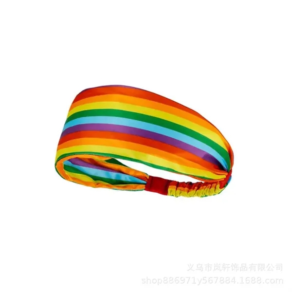 Rainbow Sports Headband - Rainbow Sports Headband - Image 6 of 7