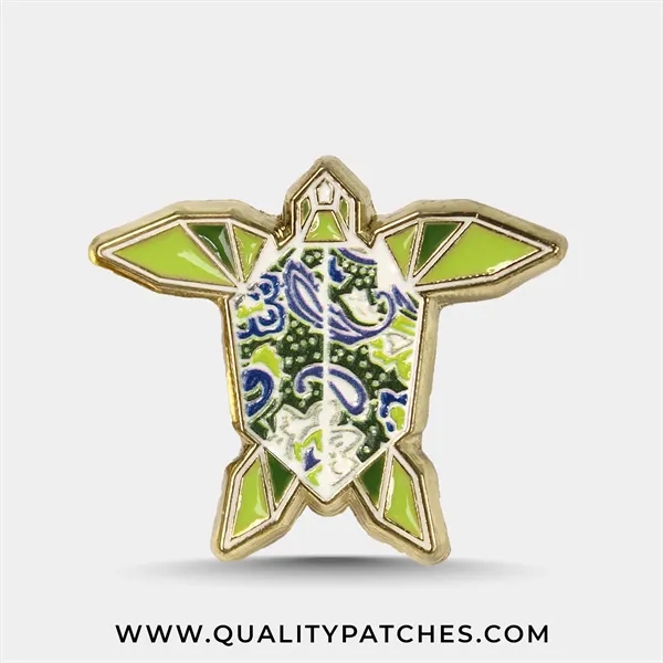 Textured Print Enamel Pins - Textured Print Enamel Pins - Image 1 of 2