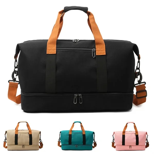 Dry wet separation Compartment Duffel Gym Bag - Dry wet separation Compartment Duffel Gym Bag - Image 0 of 7