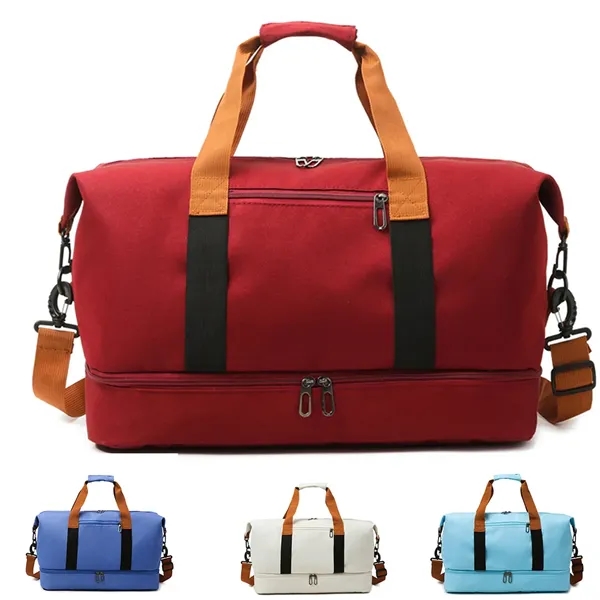 Dry wet separation Compartment Duffel Gym Bag - Dry wet separation Compartment Duffel Gym Bag - Image 1 of 7
