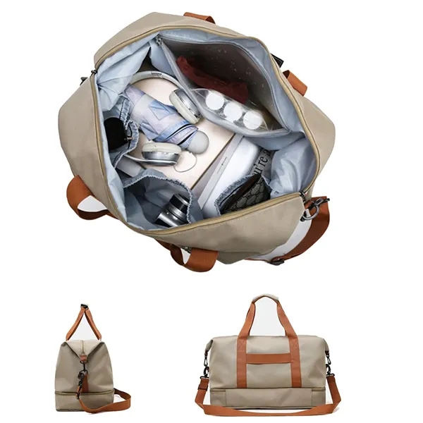 Dry wet separation Compartment Duffel Gym Bag - Dry wet separation Compartment Duffel Gym Bag - Image 3 of 7