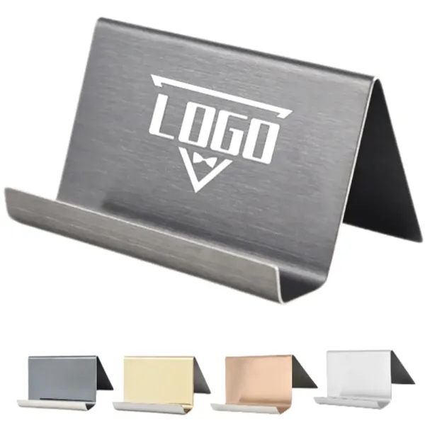 Stainless Phone Steel Business Display Stand Card Holders - Stainless Phone Steel Business Display Stand Card Holders - Image 0 of 4