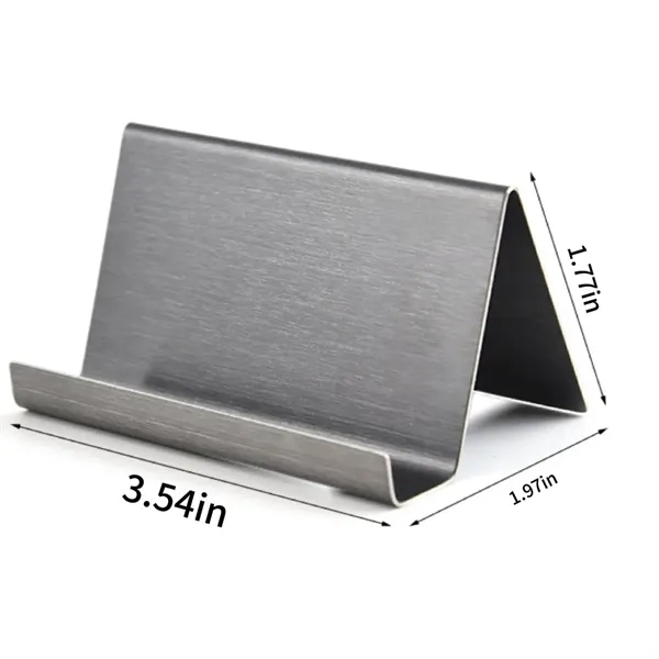 Stainless Phone Steel Business Display Stand Card Holders - Stainless Phone Steel Business Display Stand Card Holders - Image 1 of 4