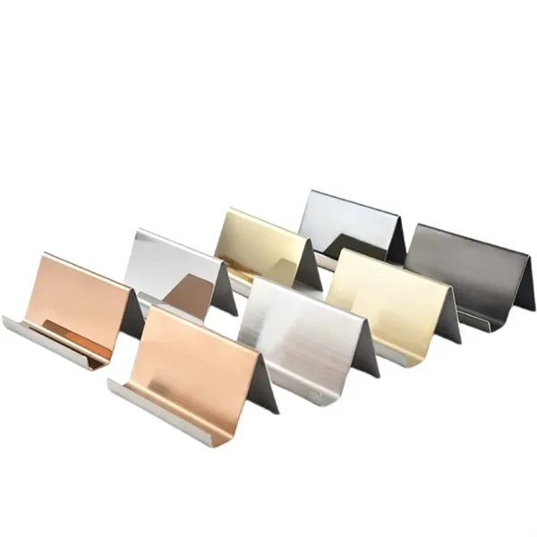Stainless Phone Steel Business Display Stand Card Holders - Stainless Phone Steel Business Display Stand Card Holders - Image 4 of 4