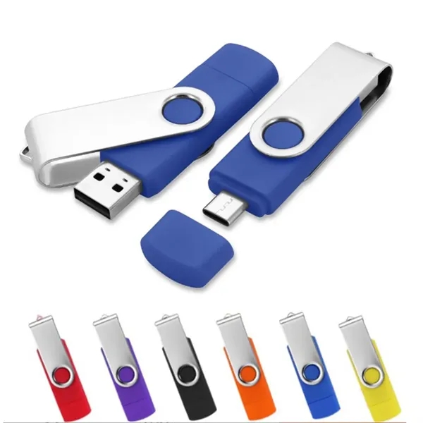 16GB Type-C 2-in-1 Mobile USB 3.0 Flash Drive - 16GB Type-C 2-in-1 Mobile USB 3.0 Flash Drive - Image 0 of 2