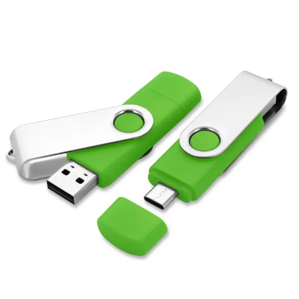 16GB Type-C 2-in-1 Mobile USB 3.0 Flash Drive - 16GB Type-C 2-in-1 Mobile USB 3.0 Flash Drive - Image 1 of 2