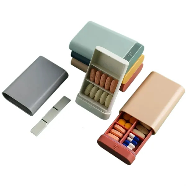Portable Pill Organizer Travel Medicine Packaging Box - Portable Pill Organizer Travel Medicine Packaging Box - Image 5 of 6