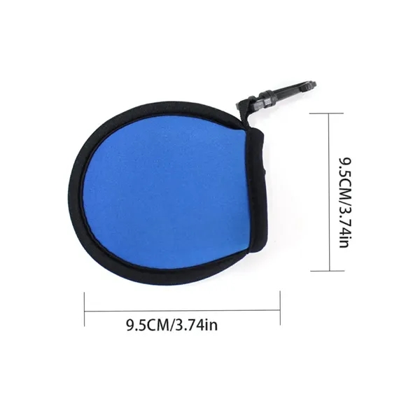 Portable Pocket Golf Ball Protective Black Cleaning Pouches - Portable Pocket Golf Ball Protective Black Cleaning Pouches - Image 1 of 6