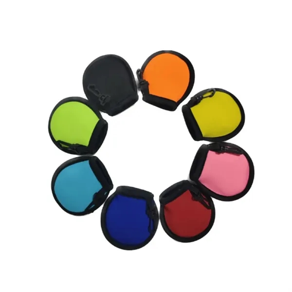 Portable Pocket Golf Ball Protective Black Cleaning Pouches - Portable Pocket Golf Ball Protective Black Cleaning Pouches - Image 6 of 6