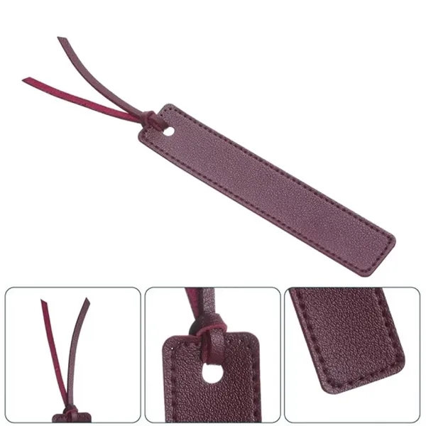 Personalized Handmade Leather  Black Bookmarks - Personalized Handmade Leather  Black Bookmarks - Image 2 of 4