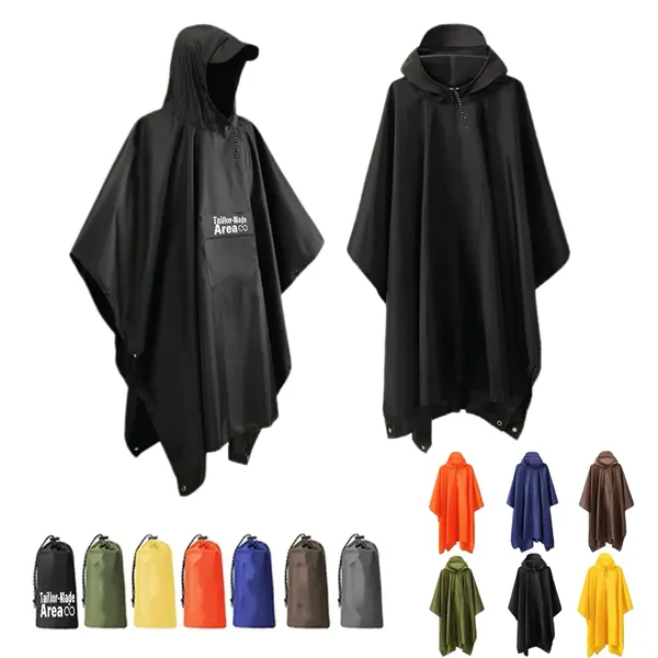 Adults Raincoat EVA Waterproof Rain  Black Ponchos - Adults Raincoat EVA Waterproof Rain  Black Ponchos - Image 0 of 4