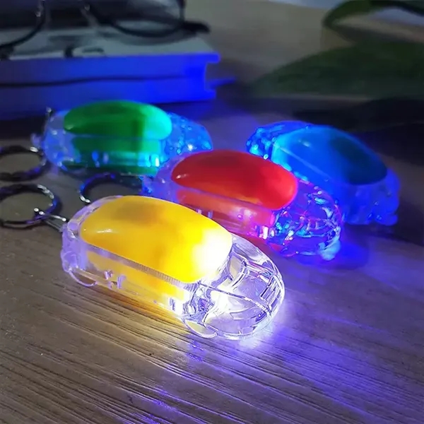 LED Light Up Car Keychain with Customizable Logo In Stock - LED Light Up Car Keychain with Customizable Logo In Stock - Image 2 of 7