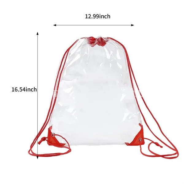 Drawstring Backpack Bag with Waterproof PVC - Drawstring Backpack Bag with Waterproof PVC - Image 2 of 13