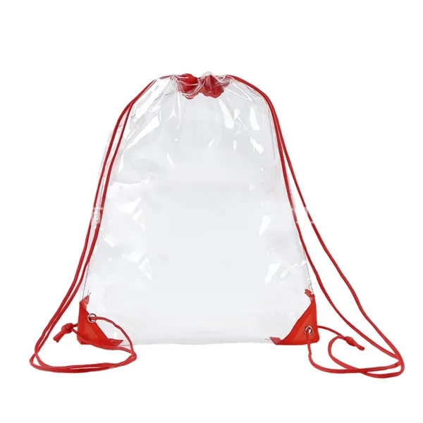 Drawstring Backpack Bag with Waterproof PVC - Drawstring Backpack Bag with Waterproof PVC - Image 3 of 13
