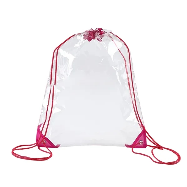 Drawstring Backpack Bag with Waterproof PVC - Drawstring Backpack Bag with Waterproof PVC - Image 4 of 13