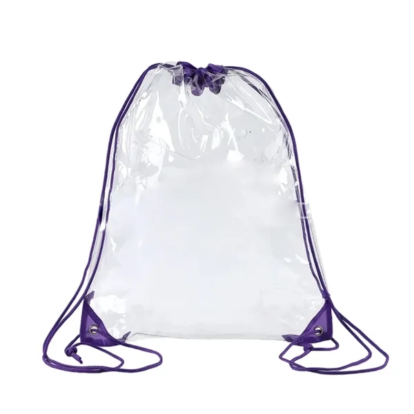 Drawstring Backpack Bag with Waterproof PVC - Drawstring Backpack Bag with Waterproof PVC - Image 5 of 13