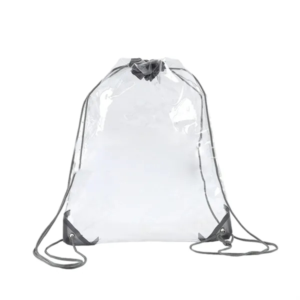 Drawstring Backpack Bag with Waterproof PVC - Drawstring Backpack Bag with Waterproof PVC - Image 6 of 13