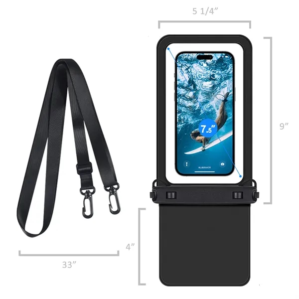 7.5"  Waterproof  2 in 1 Phone Pouch with Touch Screen - 7.5"  Waterproof  2 in 1 Phone Pouch with Touch Screen - Image 1 of 4