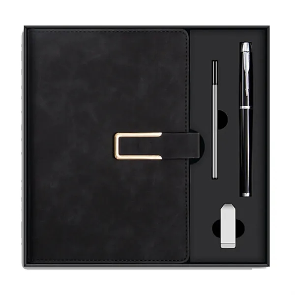A5 Notebook Pen And USB Flash Drive Gift Box Set - A5 Notebook Pen And USB Flash Drive Gift Box Set - Image 2 of 8