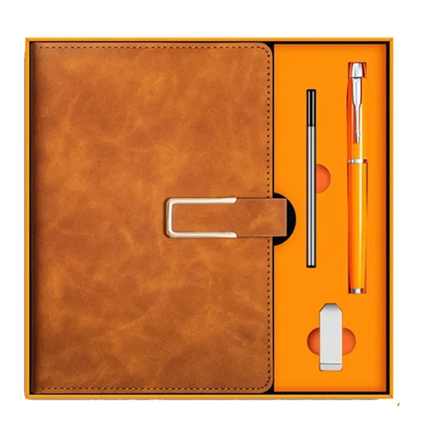 A5 Notebook Pen And USB Flash Drive Gift Box Set - A5 Notebook Pen And USB Flash Drive Gift Box Set - Image 4 of 8