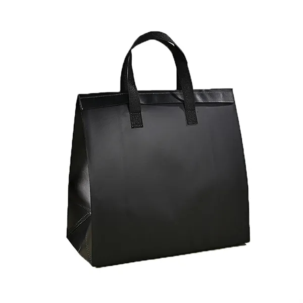 Reusable Non-Woven Takeout Tote Cooler 12inx12inx8in - Reusable Non-Woven Takeout Tote Cooler 12inx12inx8in - Image 3 of 5