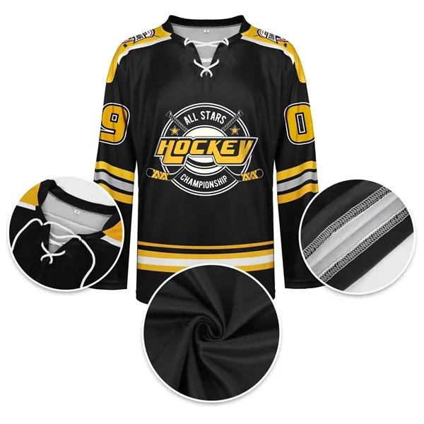 Ice Hockey Jerseys Sports Gear Hip Pop Shirt - Ice Hockey Jerseys Sports Gear Hip Pop Shirt - Image 3 of 6