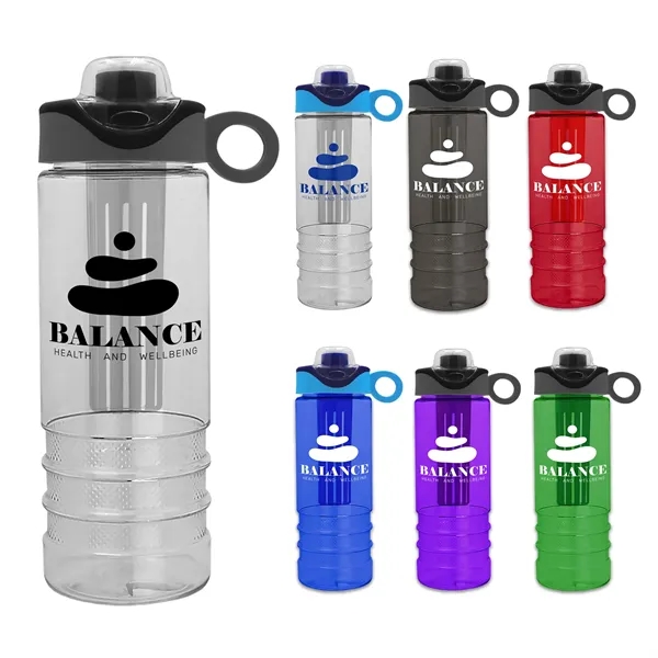 Salute Infuser - 24 oz. Bottle with Drink-Thru Lid - Salute Infuser - 24 oz. Bottle with Drink-Thru Lid - Image 0 of 5