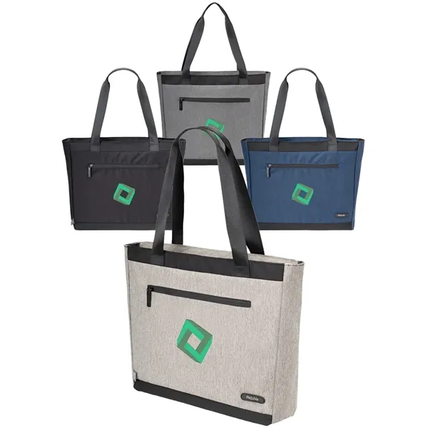 RejuVe MILANO Recycled Heather Executive Tote Bag - RejuVe MILANO Recycled Heather Executive Tote Bag - Image 0 of 5