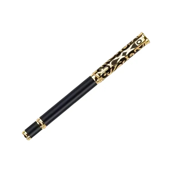 Elegant Metal Ballpoint Pen with Pocket Clip - Elegant Metal Ballpoint Pen with Pocket Clip - Image 2 of 3