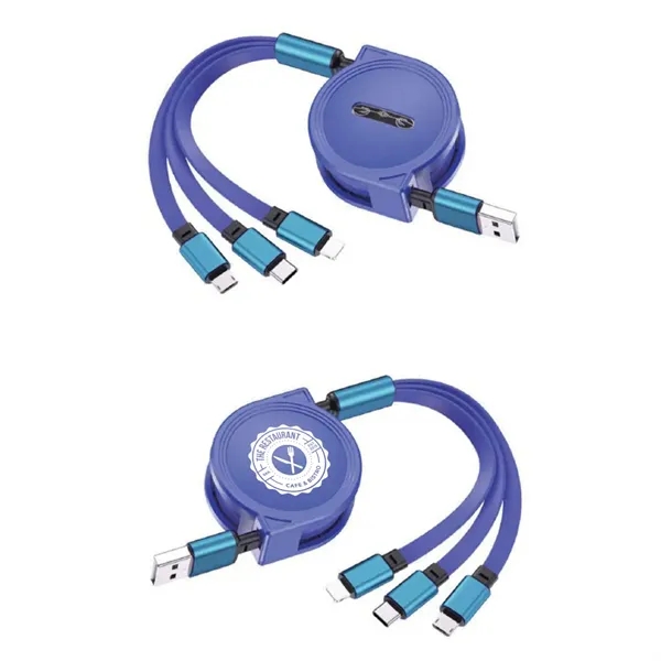 3-in-1 Retractable Cable for iPhone and Samsung - 3-in-1 Retractable Cable for iPhone and Samsung - Image 3 of 8